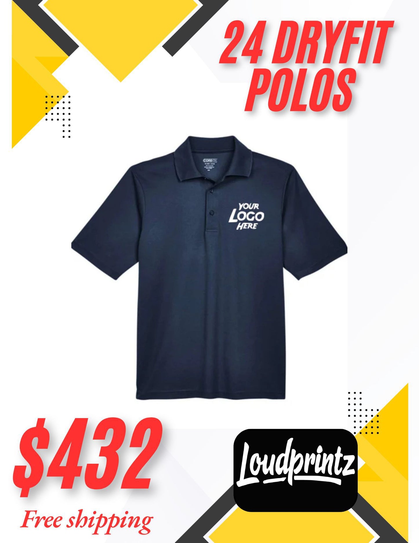 24 Pack Dryfit Core Polos