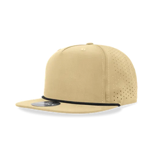 Load image into Gallery viewer, Decky 5 Panel High Profile Perforated Rope Hat 6226
