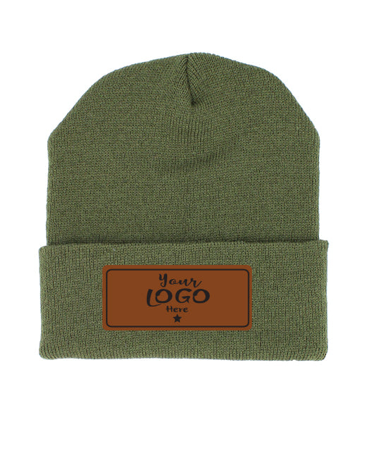 BEANIES LEATHER PATCH