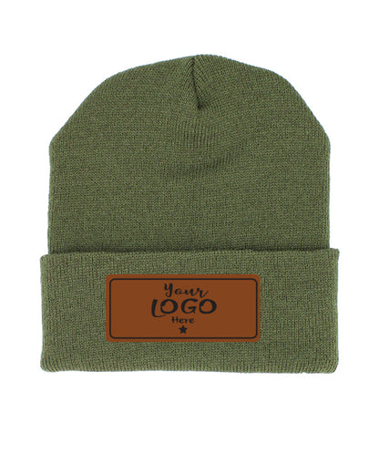 BEANIES LEATHER PATCH