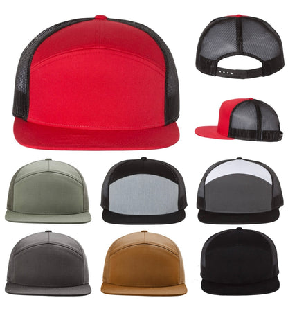 trucker leather patch hat