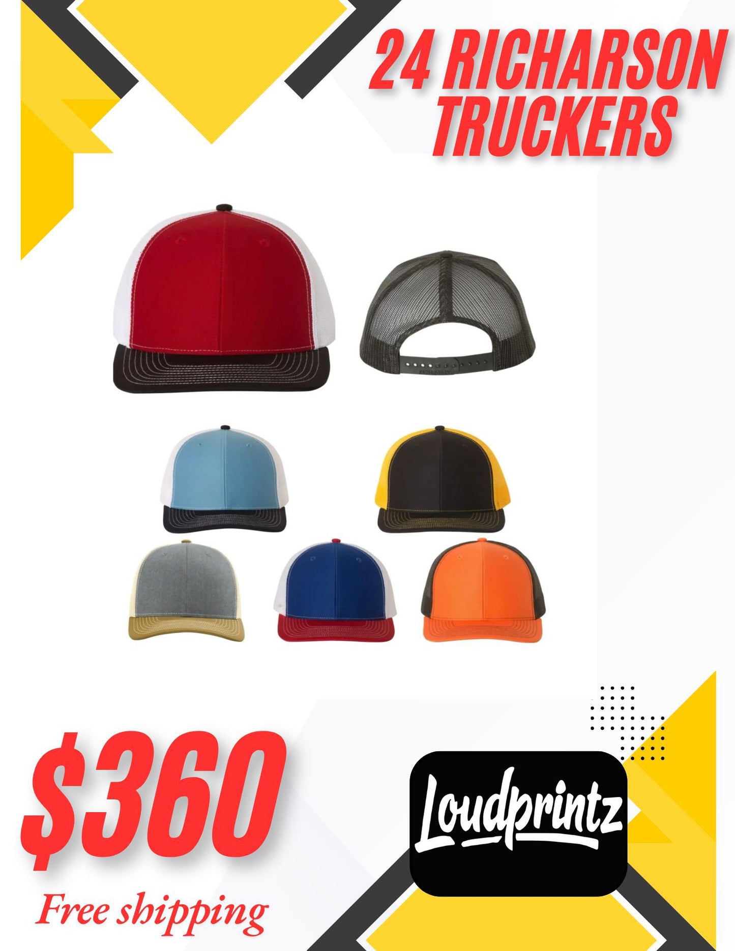 24 PACK RICHARSON HATS